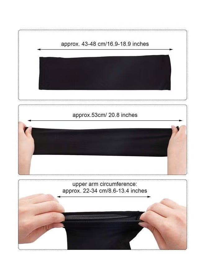 10 pieces of UV protective arm covers black protective arms for outdoor sports and playing ball - Image 5